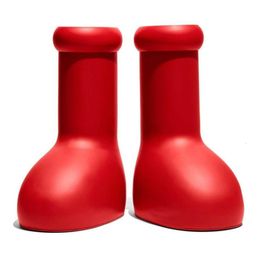 2023 Men Women Rain Boots Designers Big Red Boot Thick Bottom Nonslip Booties Rubber Platform Bootie Fashion Astro Boy Size6583453