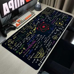 Mouse Pads Wrist Rests E=mc2 Formula Science Anime Mouse Pad Kawaii Desk Mat Mousepad Gamer Pc Table Gaming Accessories Cabinet Games Computer Desks J240510