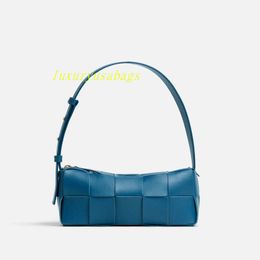Women's Woven Leather Shoulder Bag Handbag Womens Designer BotegaVenetas Small Intreccio Woven Soft Sheep Leather Tote Bag 10CM*23.5CM*10CM SBKN