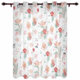 Curtain Bohemian Abstract Floral Design Modern Curtains For Living Room Home Decoration El Drapes Bedroom Fancy Window Treatments
