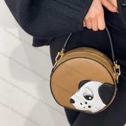 Designer Clutch bag Round Bag Cowhide leather Cartoon Dog Luxury Crossbody Bags Nano Handbags canvas Shoulder Bags Women Phone Purses Makeup Bag ladies