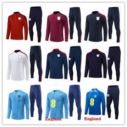 22/23 ENGLAND tracksuit soccer jersey training suit KANE STERLING RASHFORD SANCHO GREALISH22/ 23 men kids national ENGLAND football sets uniform