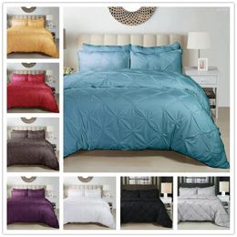 Bedding Sets 2024 Pure Color Luxury Ruffle Set Soft Pleated Oversize Bed Suit Clean And Comfortable Sheet Household Decoration