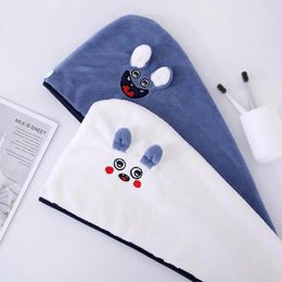 Towel Practical Coral Fleece Extra Soft Ultra-Absorbent Hair Wrap Hat Bathroom Supplies Cartoon