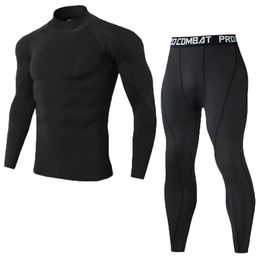 Mens Compression Set Men Sportswear Gym Fitness Suits Training Jogging Sport Tights Clothing Rashguard Running Tracksuit Men 240514