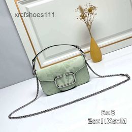 Cowhide Women Square Trendy Bag High 2024 Lady Event Shoulder Embroidered Summer Bags Rock Purse Style Stud Small Vo Version New Valenttieno Quality ANO8