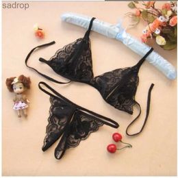 Bras Sets Womens sexy lingerie lace lingerie Pyjamas G-string lingerie womens lingerie set womens bra set XW