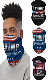 Trump Scarf Bandanas Face Seamless Tube Magic Keep America Great Headbands Outdoor Sports Cycling Headwear Neck Gaiter Party Mask 2877803