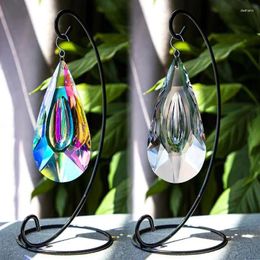 Garden Decorations Sun Catchers Indoor Window AB-Color Crystal Ball Prism Rainbow Maker With Rope Multifaceted Phase Wall Decor Clear