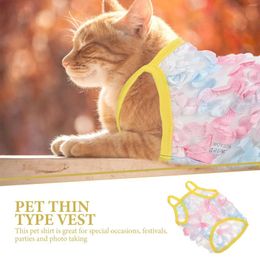 Dog Apparel Outdoor Decor Pet Vest Breathable Shirt Adorable Clothes Skirt Cat Cotton Puppy