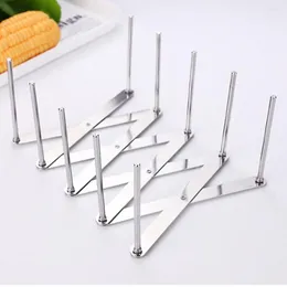 Hooks Kitchen Multifunctional Plate Rack Pot Lid Sturdy Adjustable Stainless Steel Chopping Board Organizer Stand Steaming