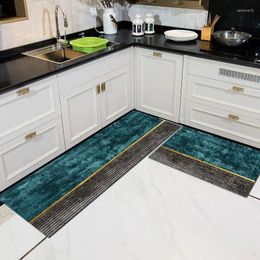 Carpets Home Kitchen Floor Mat Nonslip Absorbent Foot Pad Modern Minimalist Nordic Light Luxury Long Strip Combination