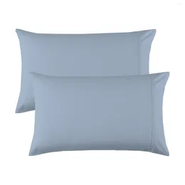 Pillow Double Sanding Thick Solid Color Envelope Pillowcase Stay Cool Silk Zipper Closure