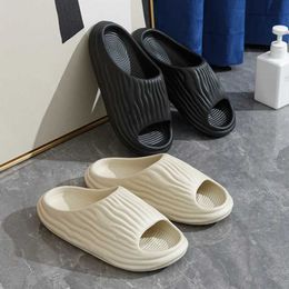 Slippers Fashion Concise Summer Couple Non-slip Soft Slides Lithe Cosy Sandals For Women Men Gent Indoor Home Shoes Flip Flops H240514