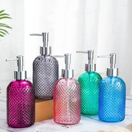 Storage Bottles 400ml Transparent Glass Lotion Bottle Hand Sanitizer Shampoo Shower Gel Bathroom Accessories Soap Dispenser