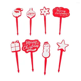 Forks Cute Mini Alphabet Cartoon Fork Children Christmas Fruit Set Snack Cake Dessert Home Kitchen Tableware Accessory