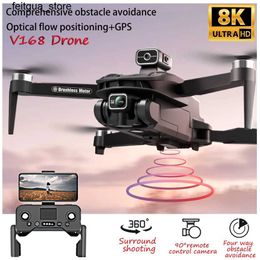 Drones V168 Unmanned Aerial Vehicle Optical Flow 8K Dual Camera Four Axis Aircraft Three sided S24513