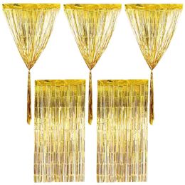 Party Decoration 2 PCS Rain Curtain Fringe Backdrop Background Birthday Decorate