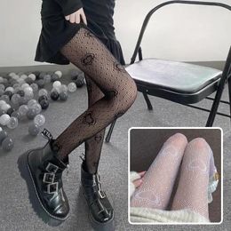 Women Socks 6pcs Fashion Love Pattern Fishnet Pantyhose JK Girls Black White Jacquaid Tights Slimming Stockings Long