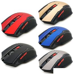 Mice 2.4Ghz Wireless Usb Gaming Mouse With 6 Buttons Durable 113 Optical Computer Ergonomic For Laptop Pc Gamer Drop Delivery Computer Otktg