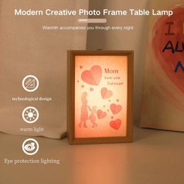 Table Lamps 1PC Modern Creative Frame Light Touch Switch Warm USB Charging - The Most Unique And Night Gift For Mom