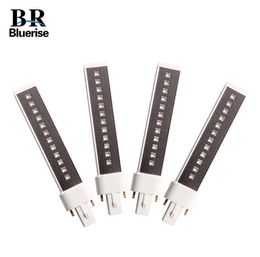 BLUERISE 4 Pieces 365405nm 9W lamp Tube For UV Led Nail Lamp Replaced Leds Double light Source Bulb Led Lamp For Nails Q11236612422
