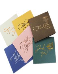 thank you cards greeting cards business card top grade color bronzing Thank You for your business partners customers guest wit8618031