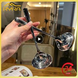 Spoons Porridge Spoon Household Feel Comfortable High Quality Stainless Steel Durable Mirror Reflection Tableware Small