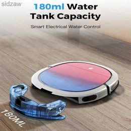 Robotic Vacuums New intelligent robot vacuum cleaner WiFi application control 180ml water tank household appliance electric cleaning tool robot vacuum cleaner WX