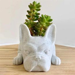 Vases Flower Vase Pot Practical Long Lasting Anti-deform Dog Shape Flowerpot Desktop Decoration Yard Supply Holder Plant