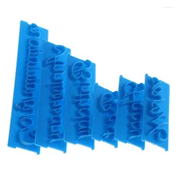 Baking Moulds 6pcs/set Plastic Letters Mould Happy Birthday Wishes Moulds Decoration And High Quality Food Grade Pp Material