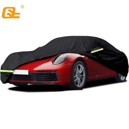 Car Covers Waterproof Car Cover for 1998-2023 Porsche 911 All Weather Full car Covers With Zipper Door for Snow Rain Dust Hail Protection T240509