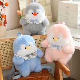 Cute Penguin Plush Toys Soft Stuffed Animal Backpack Penguin School Bag Birthday Gift