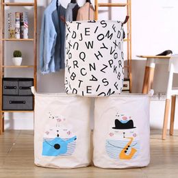 Laundry Bags Large Folding Basket Cartoon 40 50 Cm For Toy Washing Dirty Clothes Sundries Storage Baskets Box