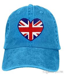 pzx Baseball Cap For Men Women British Flag Unisex Cotton Adjustable Jeans Cap Hat Multicolor optional3543176