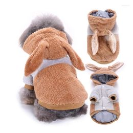 Dog Apparel Clothes With Hood Winter Cotton Plush Outfits Warm Cute And Fashionable Outerwear For Small Medium Labrador Pet