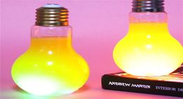 Plastic Luminescence Light Bulb Originality Water Juice Milk Tea Bottle Drink Packing Beverage Bottles Disposable New Arrival 3 8s9245082