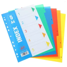 Notebooks Index Separator Page Dividers For Binder Pastel A4 With Tabs Separators