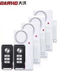 Alarm systems Darho door entrance safety ABS wireless remote control access control magnetic sensor door alarm system home protection kit WX