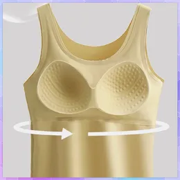 Women's Tanks Sexy Seamless Bras Tube Top Ladies Chest Pad Camisoles Female Sports With Cups Solid Tank Tops Vest