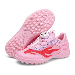 Mesh New Children Fildle Buckle Footbure Shoes Competition Sapatos de futebol Tamanho 29-39