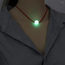 Party Favour Luminous Necklace Glowing Red Rope Glow Stone Lucky Beard Choker Gift Wedding Decoration Navidad Christmas