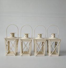 WhiteBlack Metal Candle Holders Iron lantern wedding Centrepieces moroccan6795375