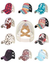 Newest Snake Baseball Hat Cow Print Leopard Caps Serape Mesh Cap Fashion Striped cactus Hats Outdoor Sunhat8904874
