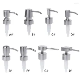 Liquid Soap Dispenser Silver Press Head Lotion Pump Bottle Nozzle Replacement Jar Tube 8 Types