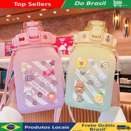 Water Bottles 1500ml Portable Food Grade Plastic Bottle