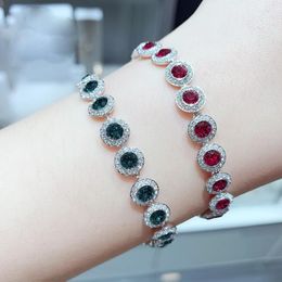 Luxury Angel Bracelets Full Diamond Twist Buckle Bracelet Shine Blue Red Rose Clear Crystal Original For Mom Girlfriend Send Romance Gifts