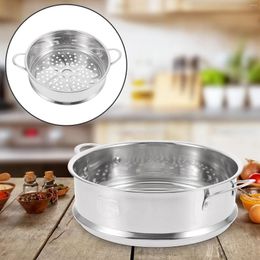 Double Boilers 20 Cm Tools Kitchen Steamer Stainless Steel Food Basket Can Handle Bun Cookware Grid Baby