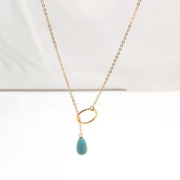 Designer Gold and 925 silver Fashion Gift Necklaces Woman jewelry Necklace Designer Turquoise choker With Elegant box insect 134 XL