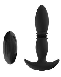 Anal Vibrator Wireless Remote Control Telescopic Dildo Vibrators Male Prostate Massager Butt Plug Anal for Men 2106183912028
